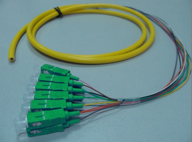 SC/APC 12 cores bundle Fiber Optic Pigtail