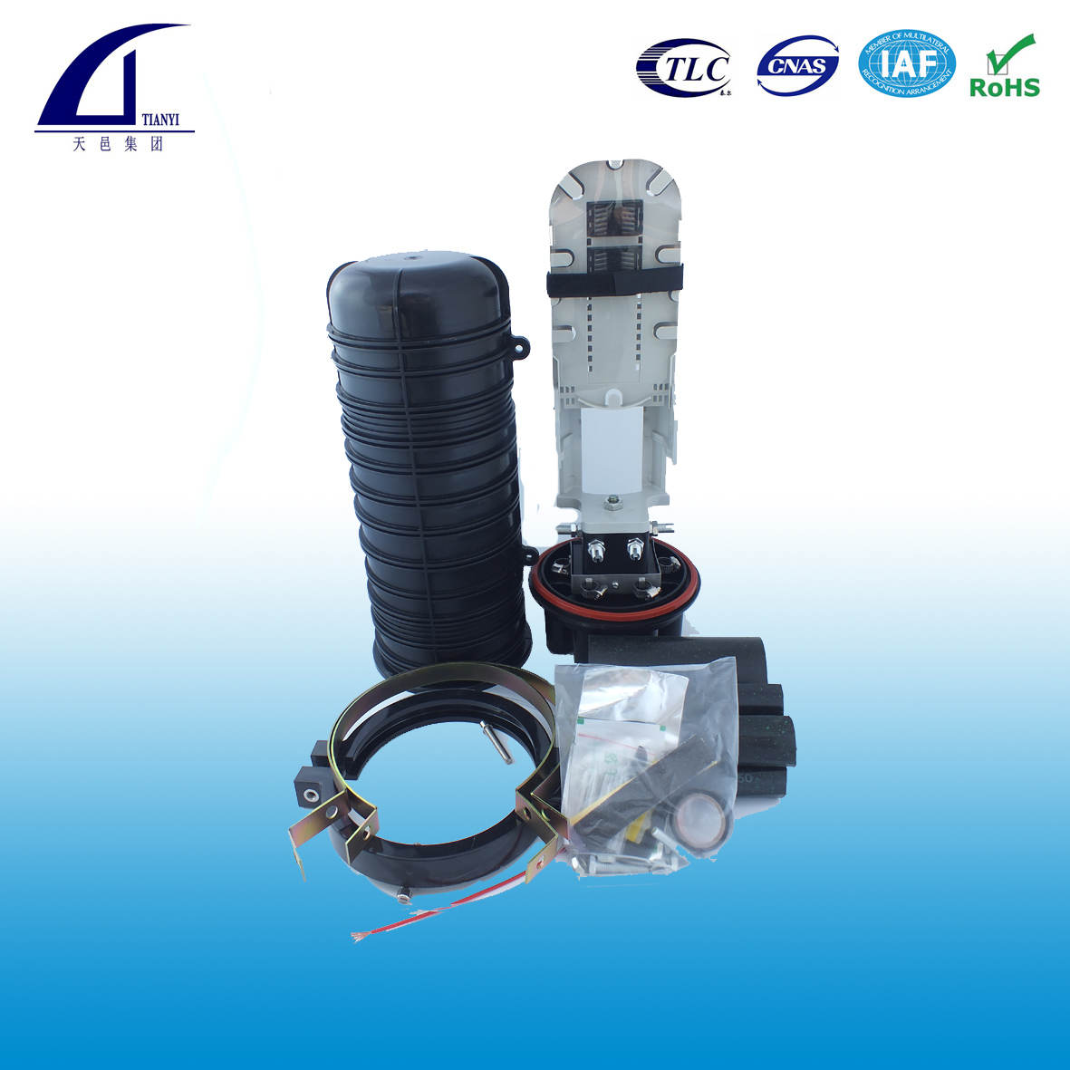 Dome type fiber optic splice closure FOSC