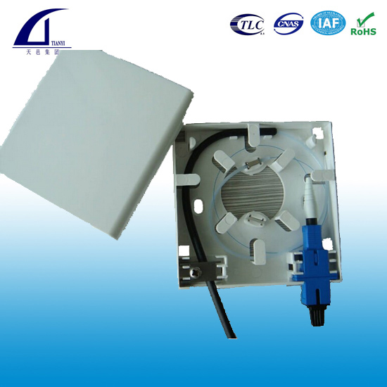 2 ports Fiber Wall Outlet Socket Panel