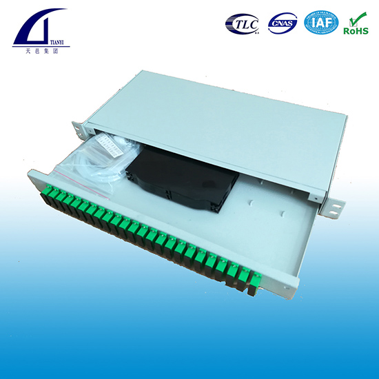 1U 19inch 48 core high density Rack-mount Fiber Patch Panel