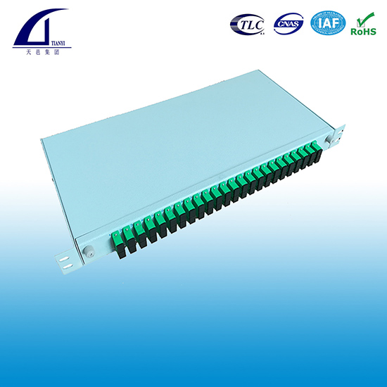 1U 19inch 48 core high density Rack-mount Fiber Patch Panel