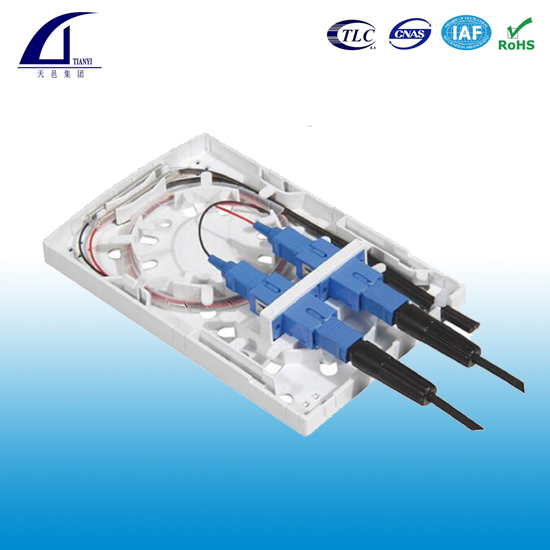 2 ports Fiber Optic Wall Plate Outlet