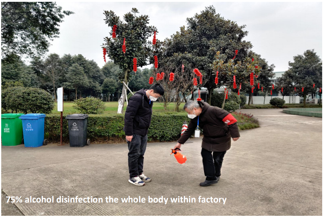 Body temperature measurement & 75% alcohol disinfection2 Body temperature measurement & 75% alcohol disinfection2