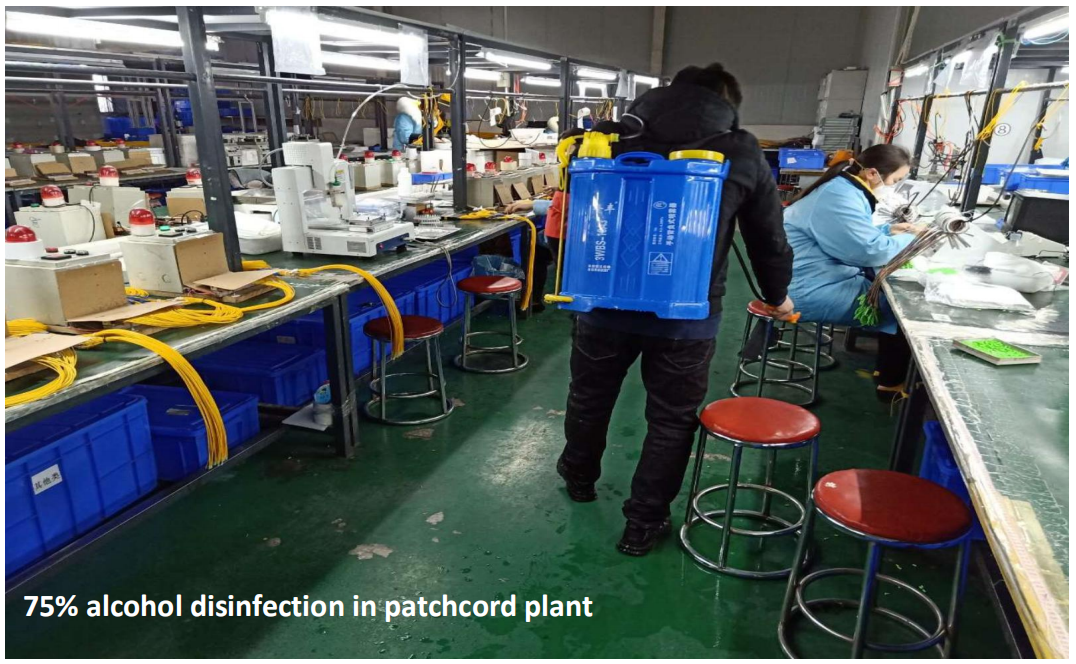 Regular disinfection in the workshop Regular disinfection in the workshop