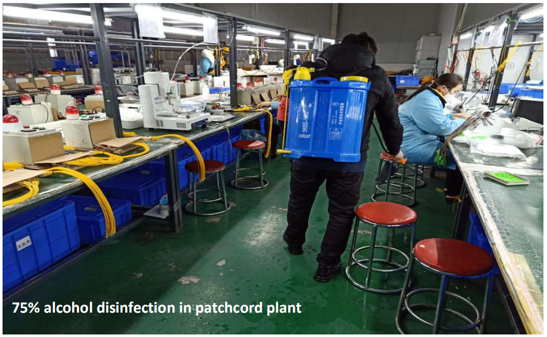 Regular disinfection in the workshop