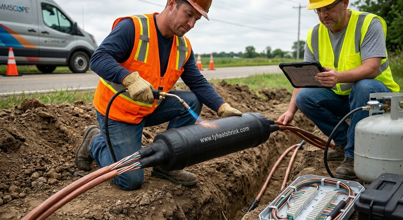 XAGA 1650 Splice Closure installation